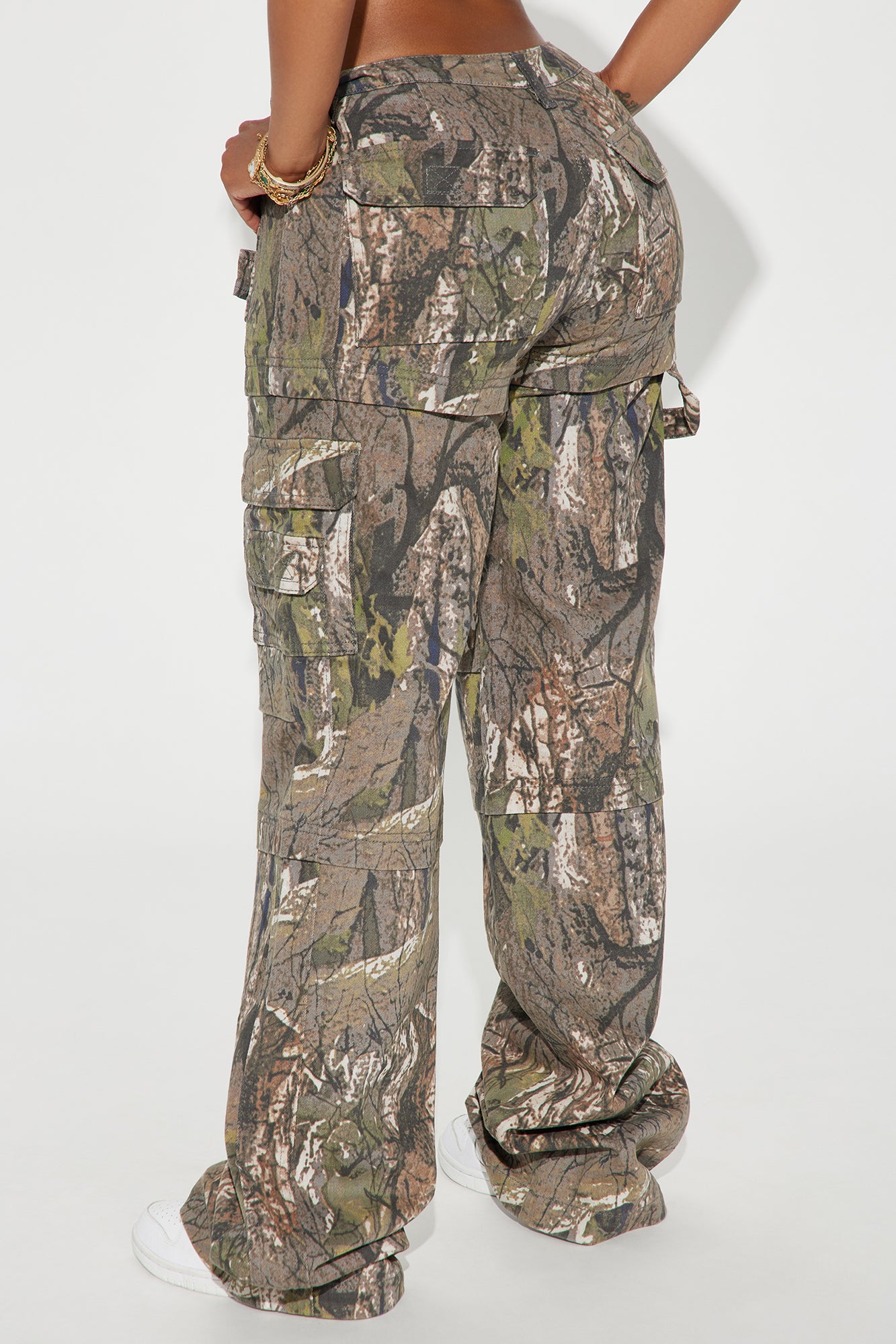 Tall Bree Camo Stretch Cargo Jean - Olive/combo - Image 4
