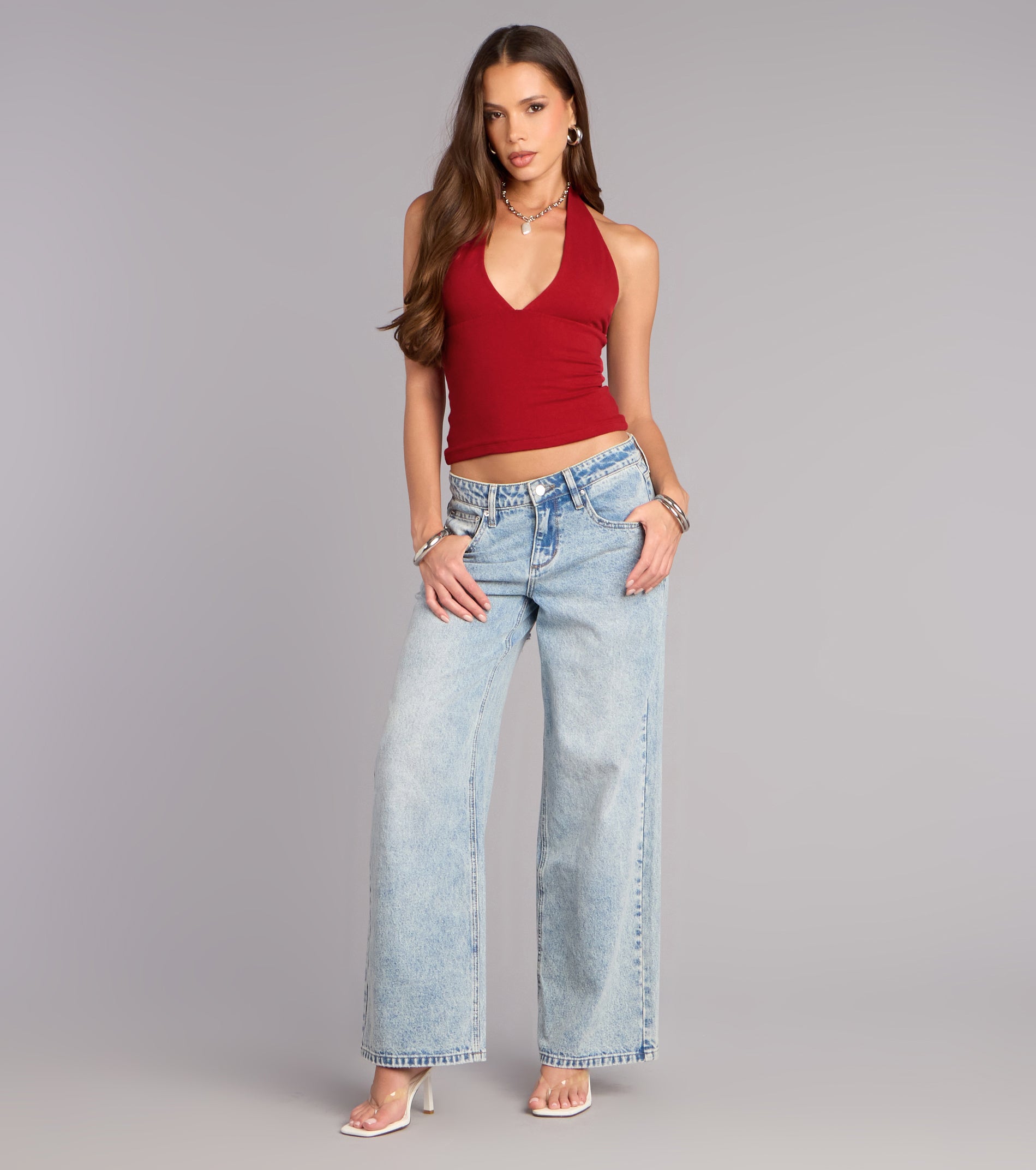 Keep It Cute V-Neck Halter Top - Image 8